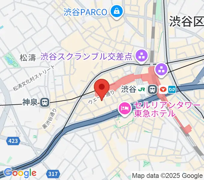 スタジオ サウンドマーケットの地図