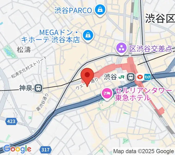 スタジオ サウンドマーケットの地図