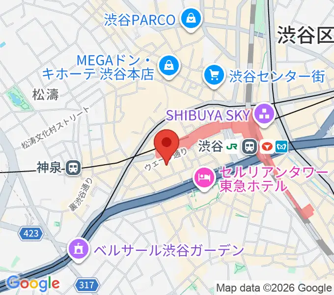 スタジオ サウンドマーケットの地図