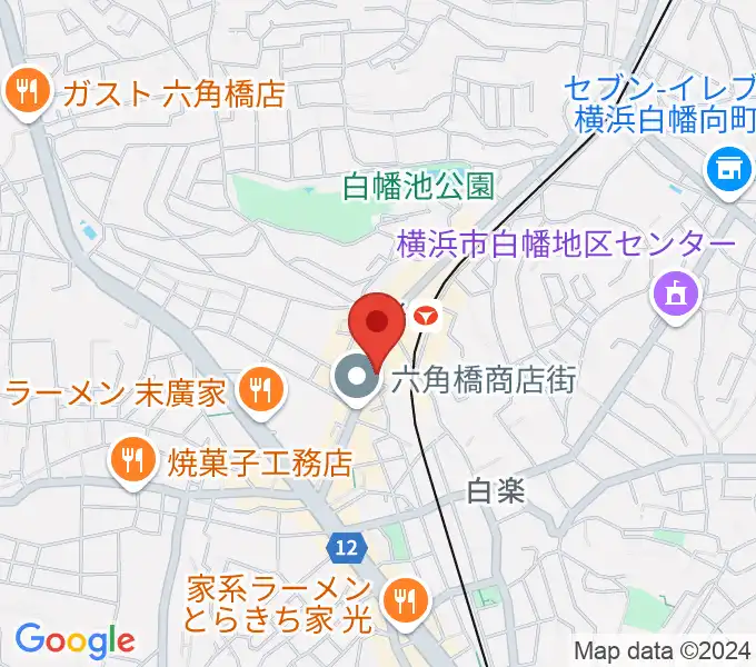 白楽ナップの地図