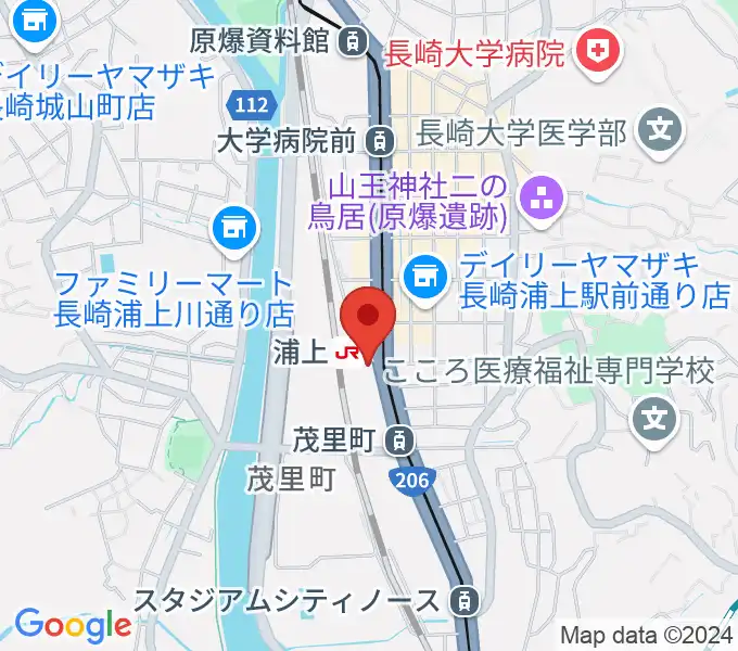 アノミュージックハウスの地図