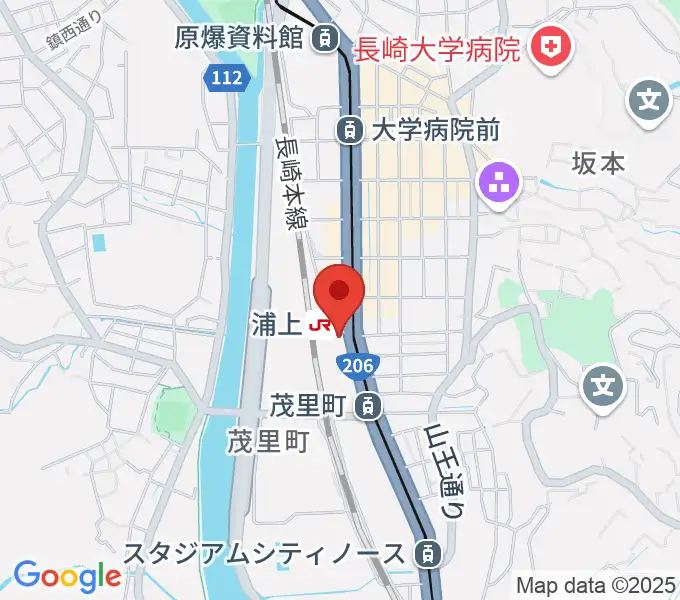アノミュージックハウスの地図