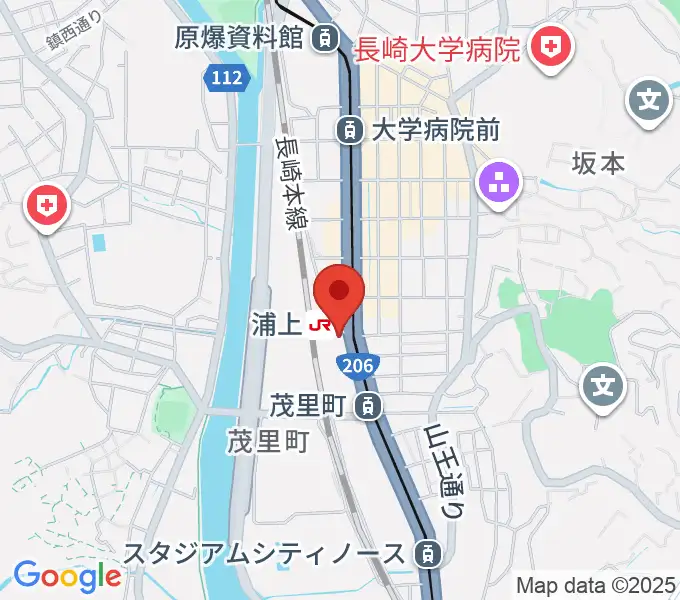 アノミュージックハウスの地図