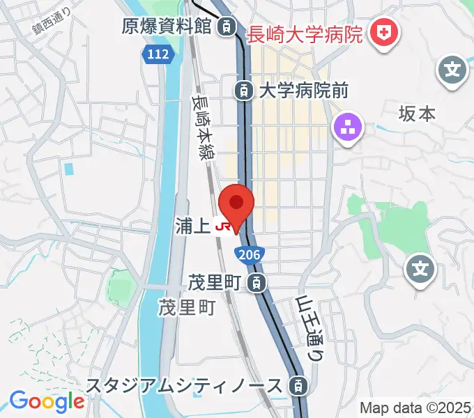 アノミュージックハウスの地図
