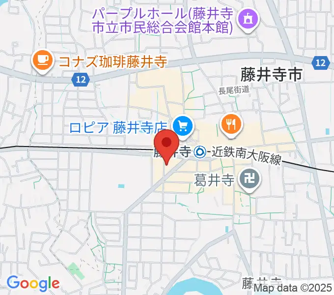 藤井寺JAMJAMの地図