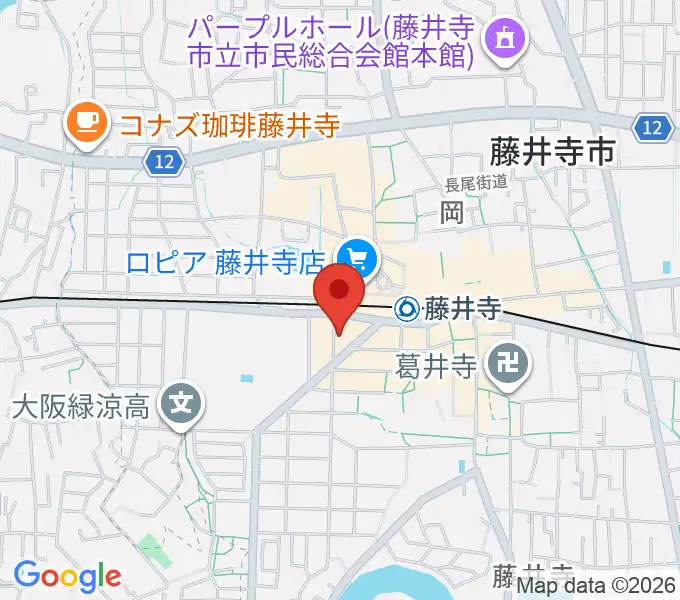 藤井寺JAMJAMの地図
