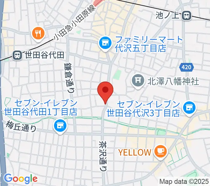 フォルテ楽器の地図