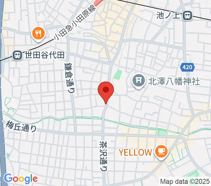 フォルテ楽器の地図