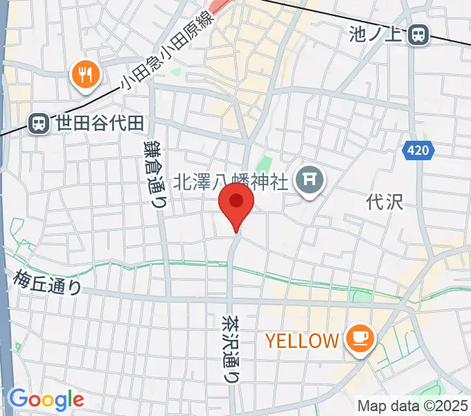 フォルテ楽器の地図