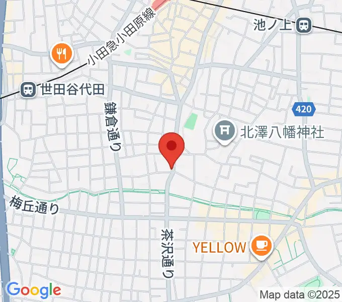 フォルテ楽器の地図