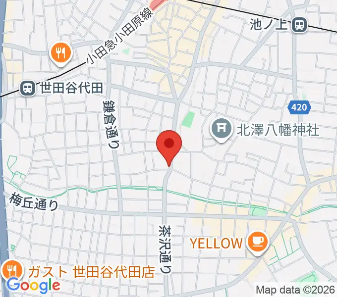 フォルテ楽器の地図