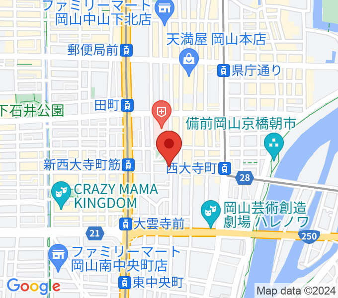 [移転]長谷川楽器スタジオの場所