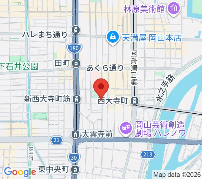 [移転]長谷川楽器スタジオの地図