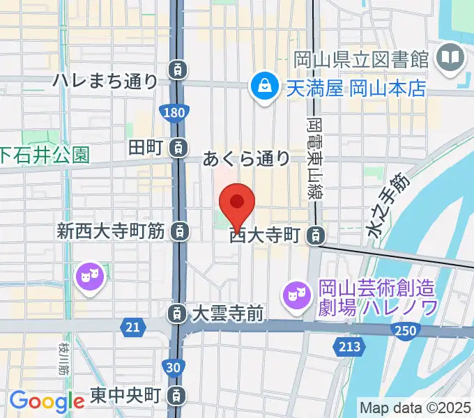[移転]長谷川楽器3Fホールの地図