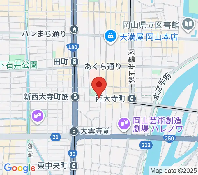 [移転]長谷川楽器3Fホールの地図