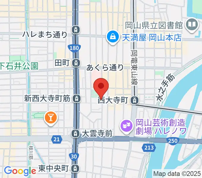 [移転]長谷川楽器3Fホールの地図