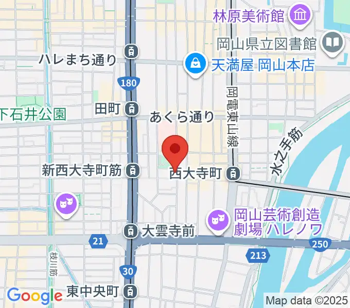 [移転]長谷川楽器3Fホールの地図