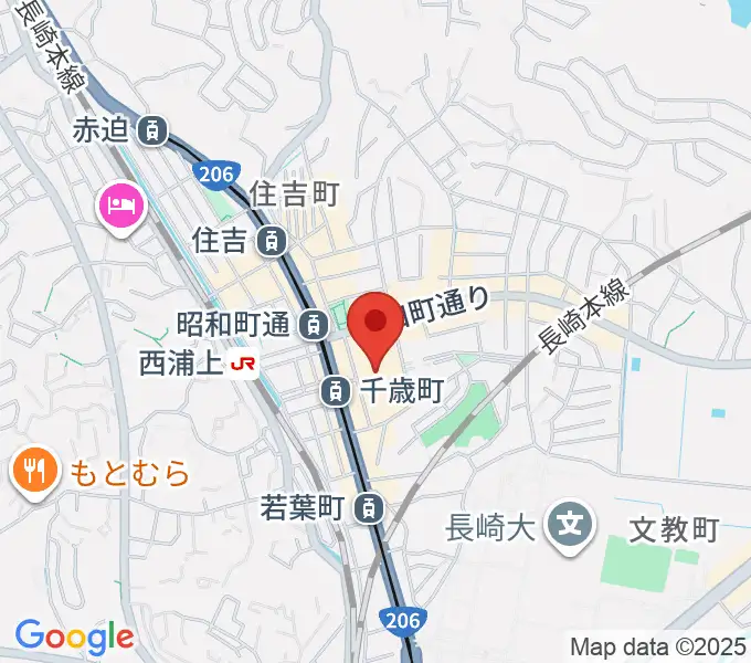長崎市チトセピアホールの地図
