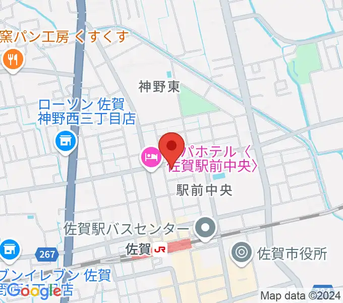 佐賀ガイルスの地図