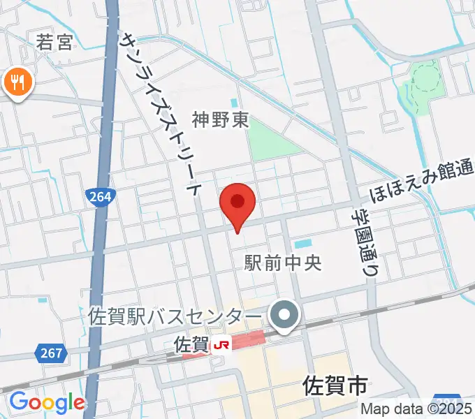 佐賀ガイルスの地図