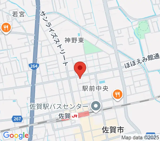 佐賀ガイルスの地図