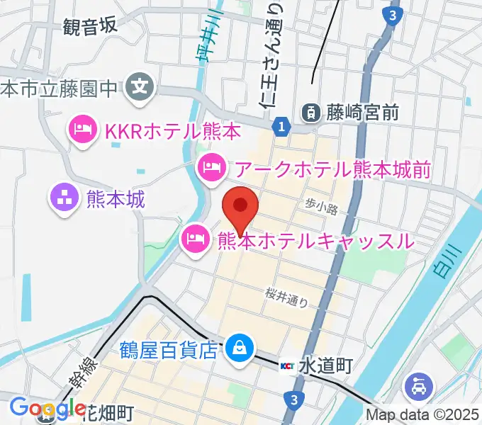 熊本BATTLE-BOXの地図