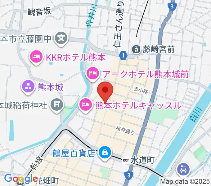 熊本BATTLE-BOXの地図