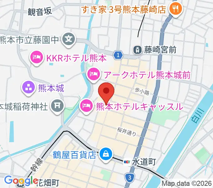 熊本BATTLE-BOXの地図