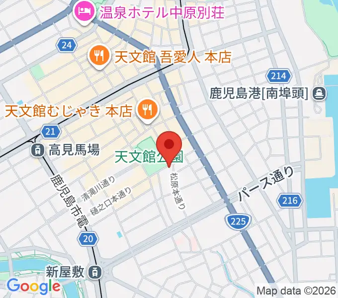 鹿児島スピードキングの地図