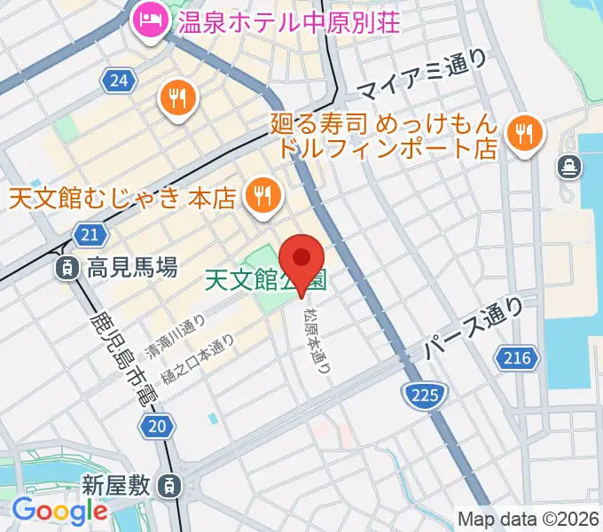 鹿児島スピードキングの地図