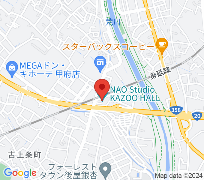 NAO Studio/KAZOO HALLの場所