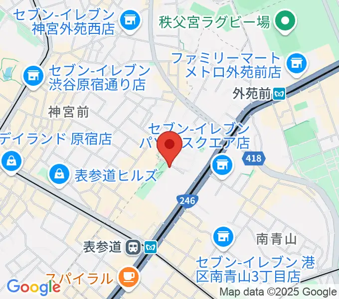 スタインウェイ＆サンズ東京の地図