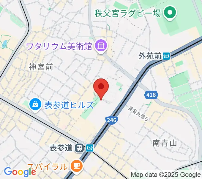 スタインウェイ＆サンズ東京の地図