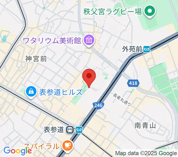 スタインウェイ＆サンズ東京の地図