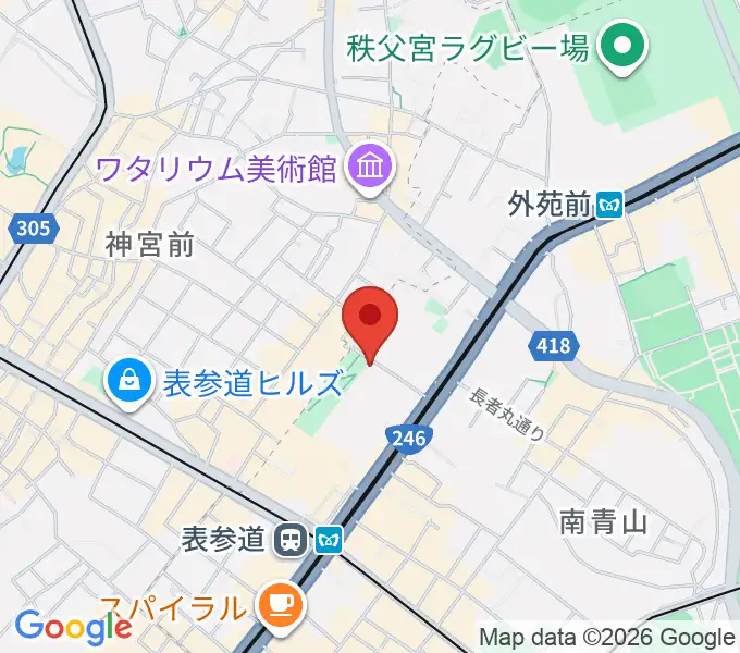 スタインウェイ&サンズ東京の地図
