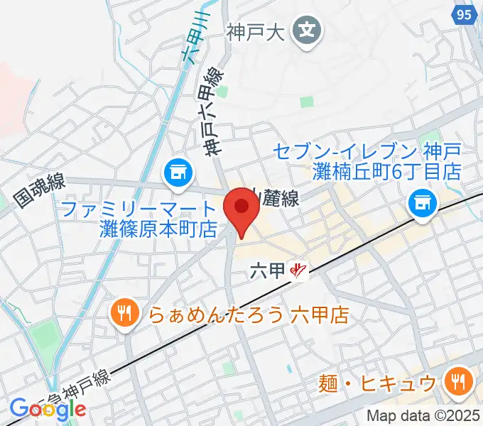 バイオリン工房 音屋の地図