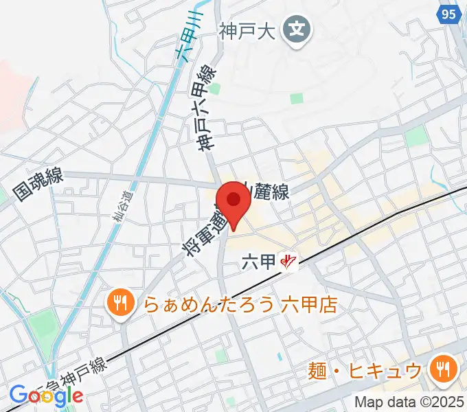 バイオリン工房 音屋の地図