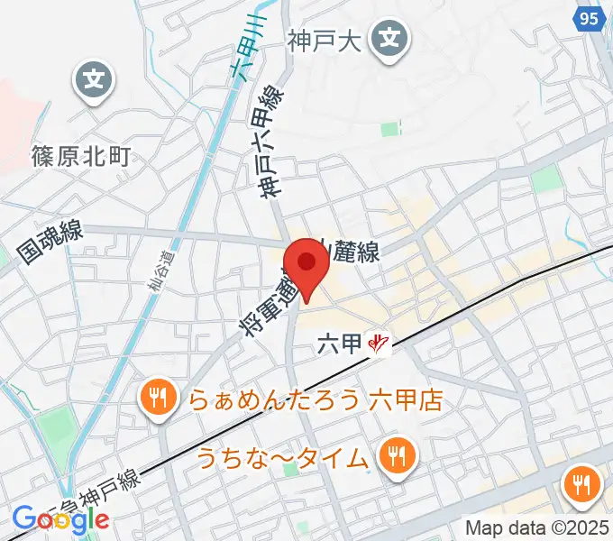 バイオリン工房 音屋の地図