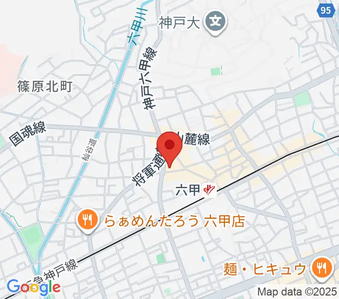 バイオリン工房 音屋の地図