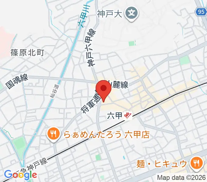 バイオリン工房 音屋の地図