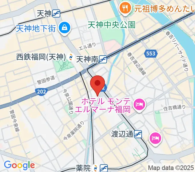 福岡トヨタホール スカラエスパシオの地図