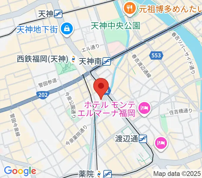 福岡トヨタホール スカラエスパシオの地図