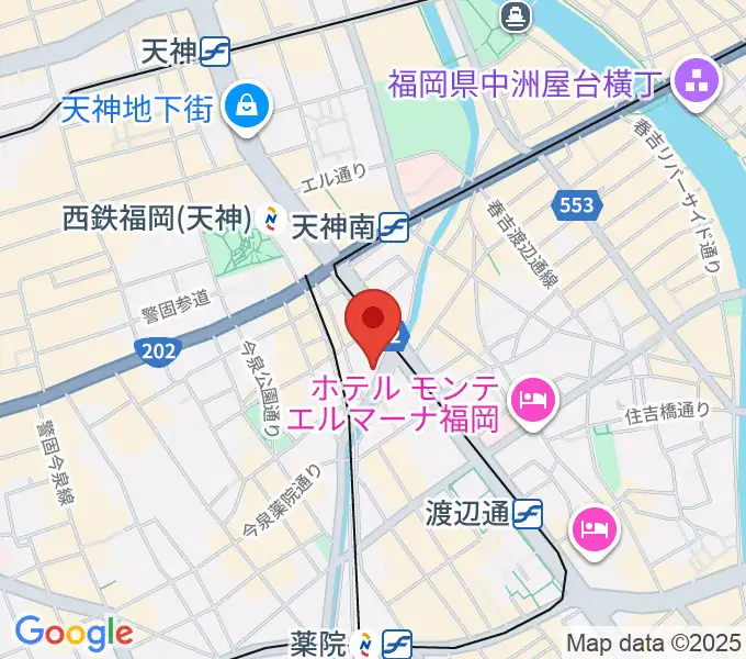 福岡トヨタホール スカラエスパシオの地図