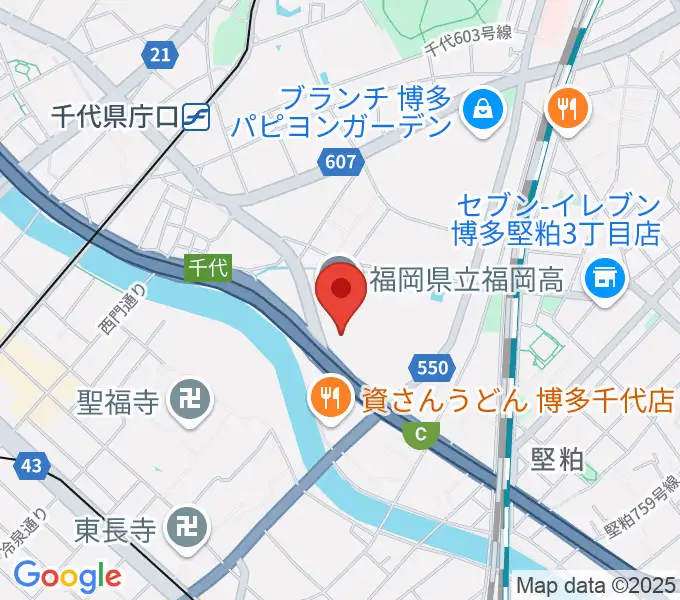 石蔵酒造 博多百年蔵の地図