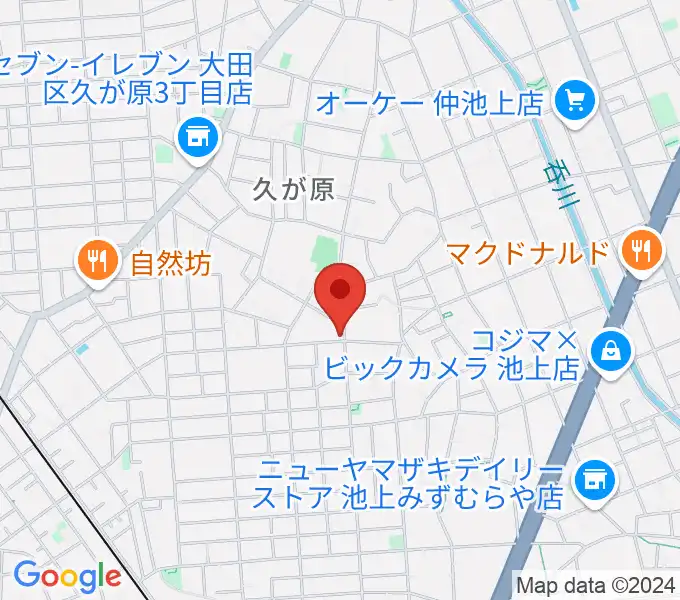 窪田ヴァイオリン教室の地図