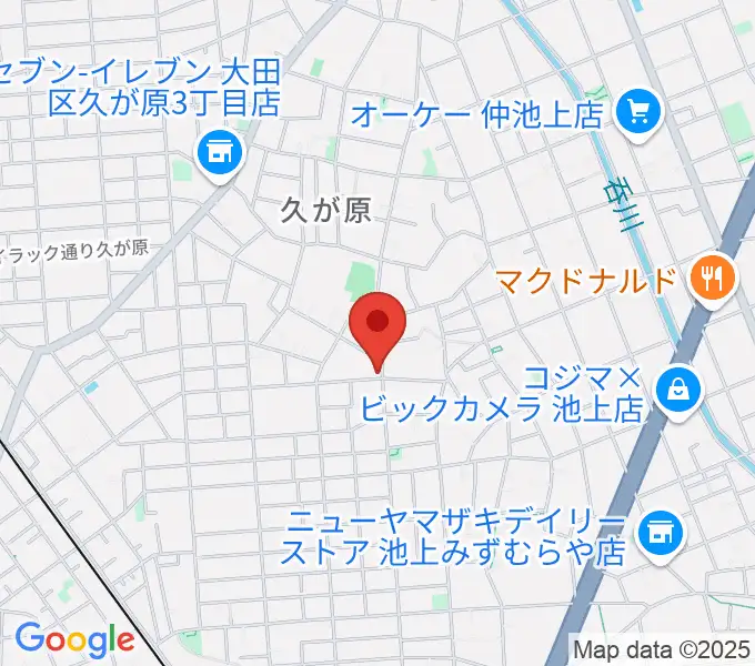 窪田ヴァイオリン教室の地図