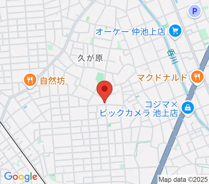 窪田ヴァイオリン教室の地図