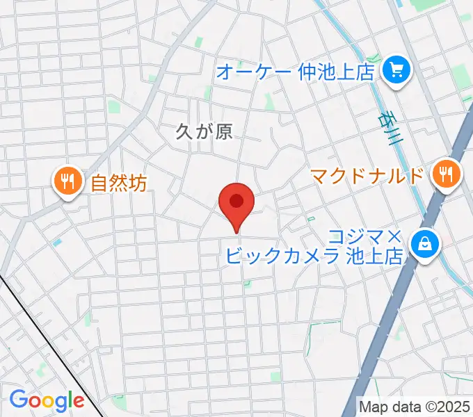 窪田ヴァイオリン教室の地図