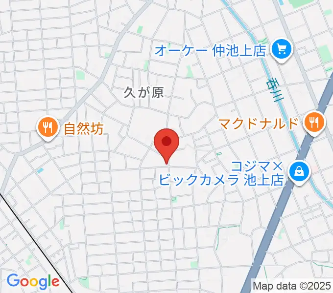 窪田ヴァイオリン教室の地図