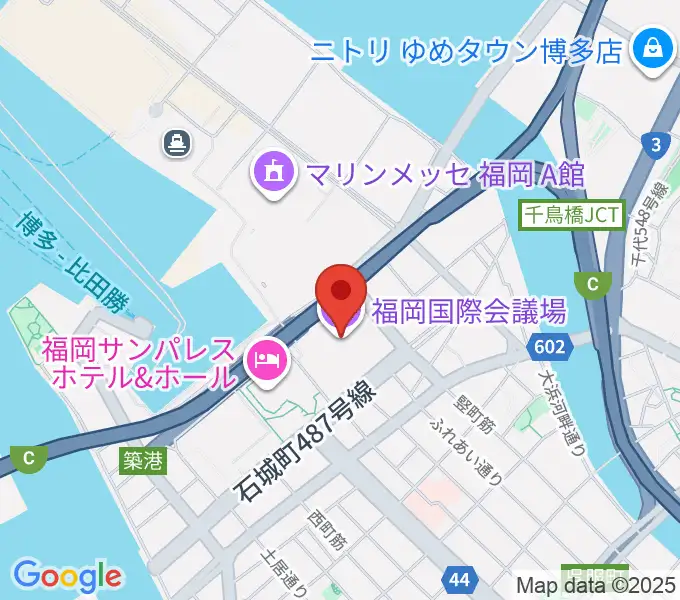 福岡国際会議場の地図